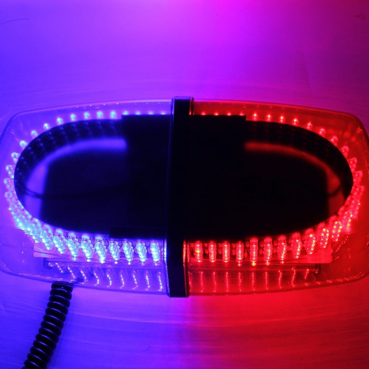 25W 240 LEDs Red Light + Blue Light Waterproof Strobe Light Dome Warning Light, DC 12V， Wire Length: 60cm