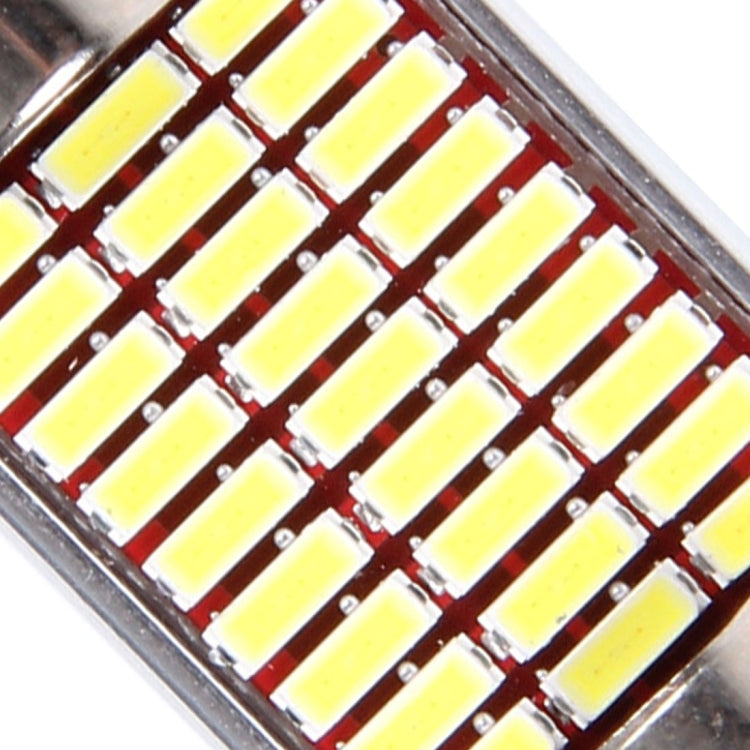 2 PCS DC 12V 6W 36MM Bicuspid Car Door Lamps Registration Mark light Dashboard Dome Door Lights LED Reading Lamp with 27 LED SMD 3014 Lights White