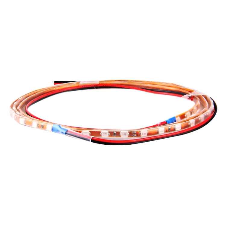 5 PCS 45 LED 3528 SMD Waterproof Flexible Car Strip Light for Car Decoration, DC 12V, Length: 90cm