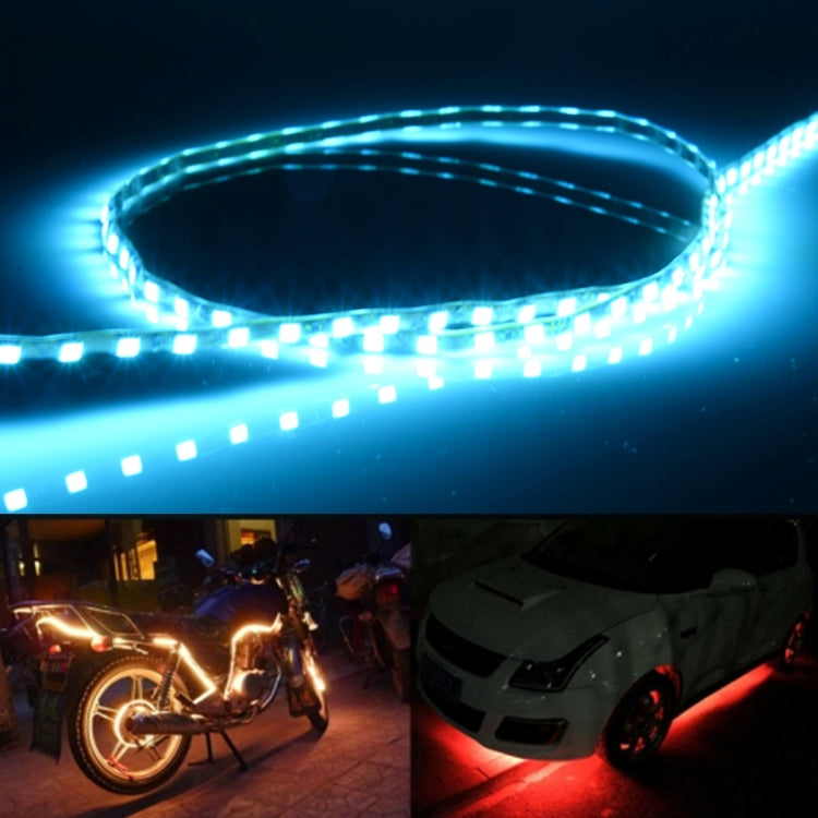 5 PCS Flow Style 45 LED 3528 SMD Waterproof Flexible Car Strip Light for Car Decoration, DC 12V, Length: 90cm, 90cm White, 90cm Yellow, 90cm Blue, 90cm Pink, 90cm Green, 90cm Ice blue, 90cm Red