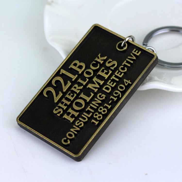 Detective Sherlock 221B Key Chain Car Key Ring Multi-functional Tool Key Holder Key Chains Rings Holder Pendant &#160;Auto Parts