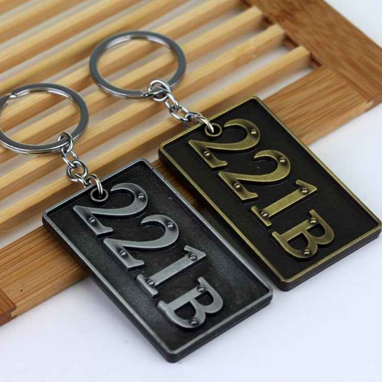 Detective Sherlock 221B Key Chain Car Key Ring Multi-functional Tool Key Holder Key Chains Rings Holder Pendant &#160;Auto Parts