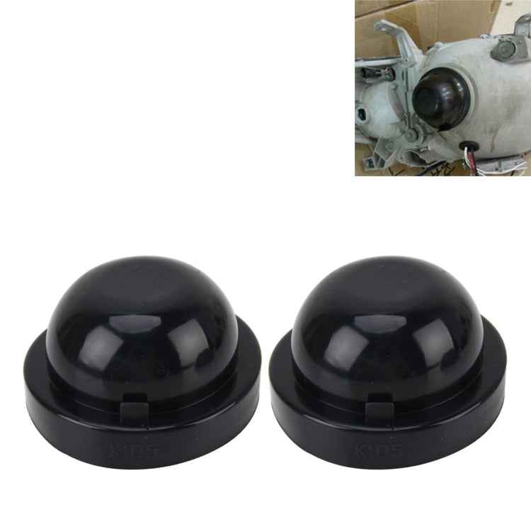 2 PCS K105 Universal Car LED Headlight HID Xenon Lamp Silicone Dust Cover Seal Caps Car Dust Cover Waterproof Dustproof Sealing Headlamp Cover for Car Retrofit, Inner Diameter: 10.5cm