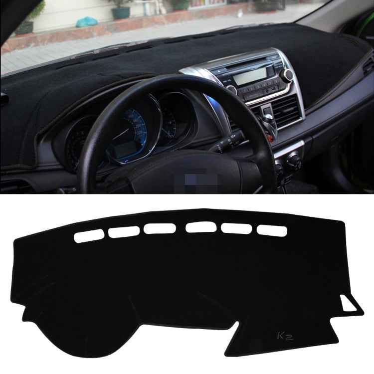 Left-hand Drive Car Light Instrument Panel Sunscreen Dashboard Mats Cover for Kia K2, Please Note Model and Year