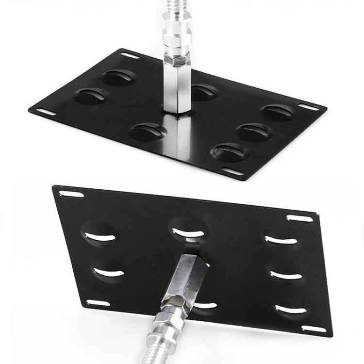 Car Front Bumper Tow Hook License Plate Mounting Bracket Holder for Toyota Yaris