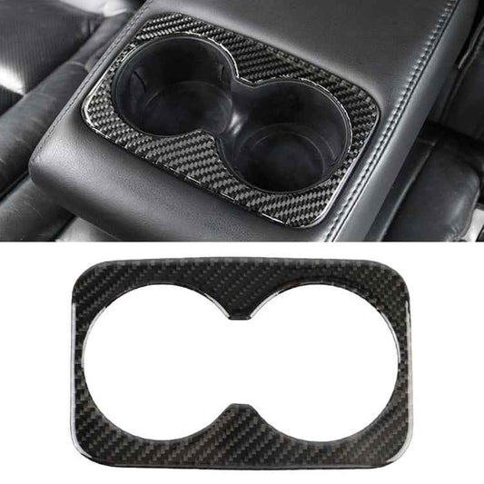 Car Water Cup Carbon Fiber Decorative Sticker for Jeep Grand Cherokee 2011-2018