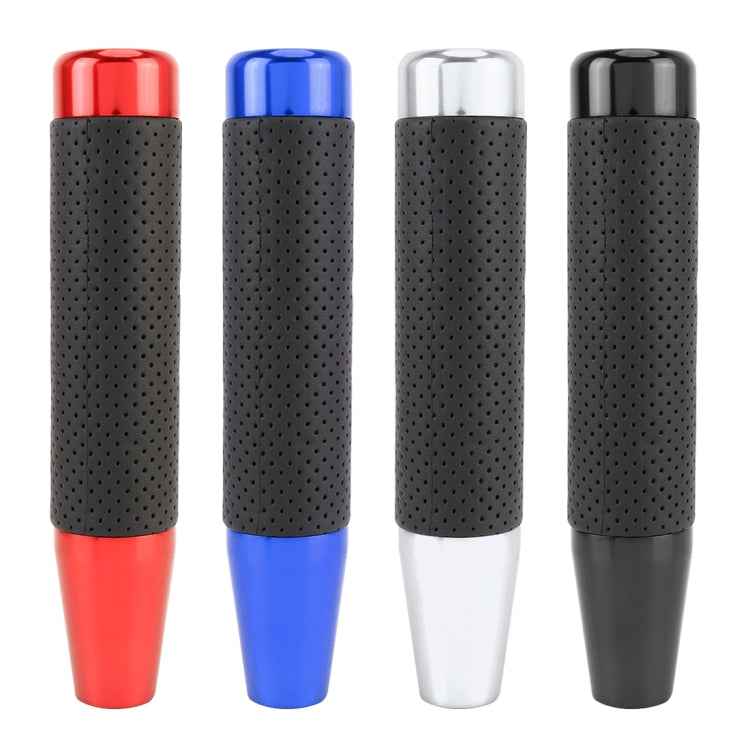 Metal Leather Long Column Car Shift Knob, Size: 18x3.3cm