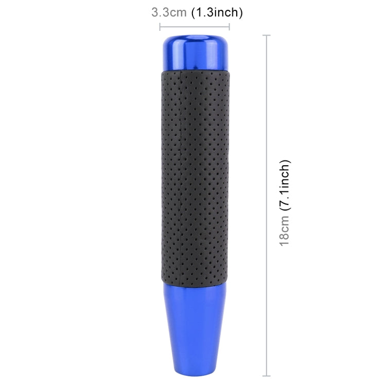 Metal Leather Long Column Car Shift Knob, Size: 18x3.3cm, Size: 18x3.3cm (Blue), Size: 18x3.3cm (Red), Size: 18x3.3cm (Silver), Size: 18x3.3cm (Black)