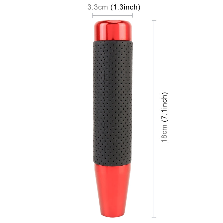 Metal Leather Long Column Car Shift Knob, Size: 18x3.3cm, Size: 18x3.3cm (Red), Size: 18x3.3cm (Silver), Size: 18x3.3cm (Black), Size: 18x3.3cm (Blue)