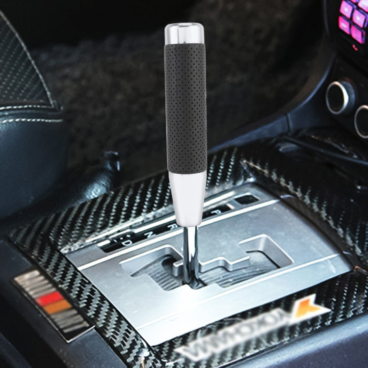 Metal Leather Long Column Car Shift Knob, Size: 18x3.3cm, Size: 18x3.3cm (Red), Size: 18x3.3cm (Silver), Size: 18x3.3cm (Black), Size: 18x3.3cm (Blue)