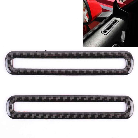 2 PCS Car Door Outlet Decorative Sticker Air Vent Moulding Trim Decorative Strip for Ford Mustang 2015-2020