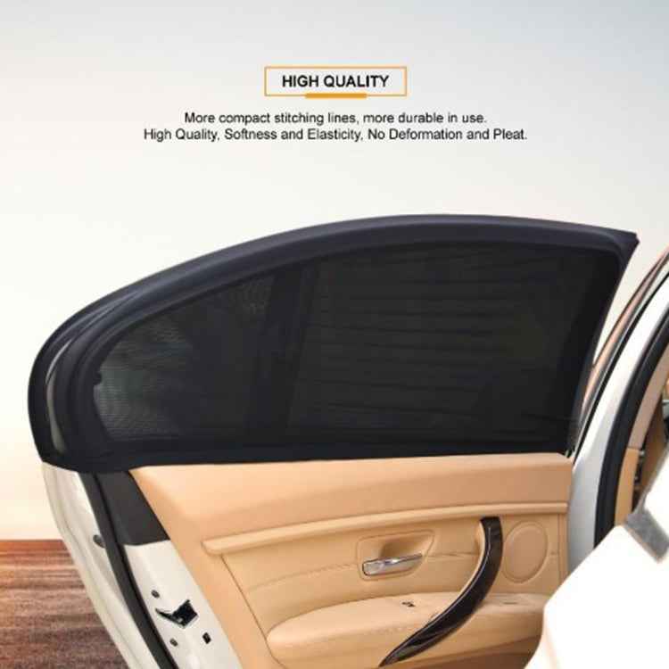 2 PCS Car Shade Block Car Sun Block Window Gauze Shading Net Side Blocking Cover Sun Net Sandbags Side Window Sunshade Cover, Size: 92*54cm