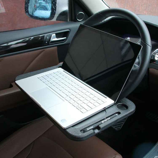 Multi-function Car Steering Wheel Computer Card Table Box Car Tray Desktop Computer Desk Car Laptop Table Dining Table Shelf Desk Auto Accessories