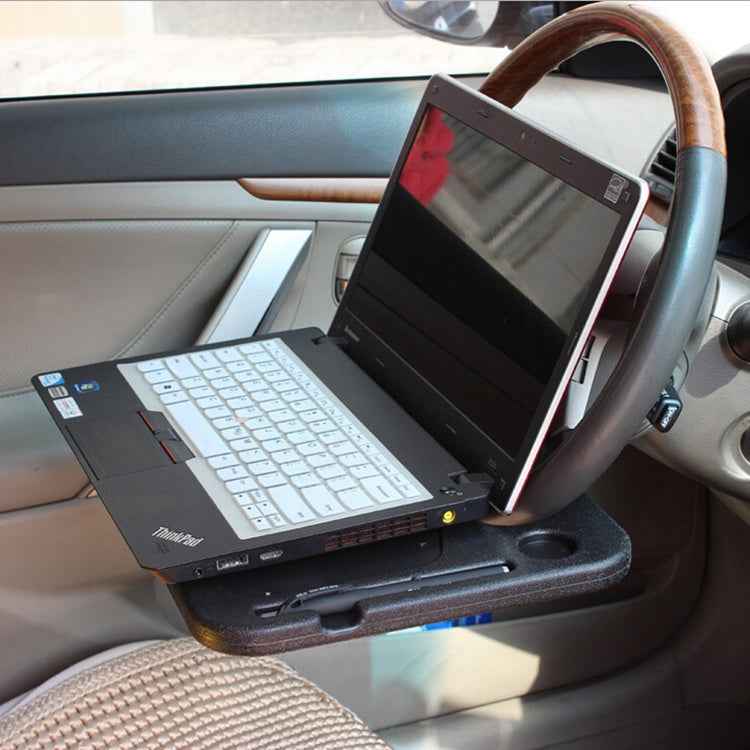 Multi-function Car Steering Wheel Computer Card Table Box Car Tray Desktop Computer Desk Car Laptop Table Dining Table Shelf Desk Auto Accessories