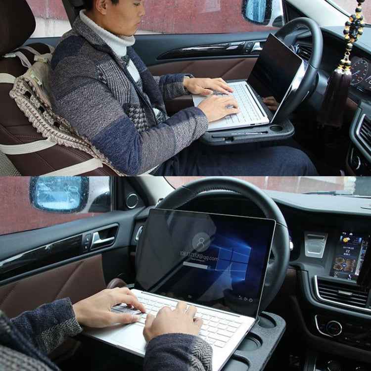 Multi-function Car Steering Wheel Computer Card Table Box Car Tray Desktop Computer Desk Car Laptop Table Dining Table Shelf Desk Auto Accessories