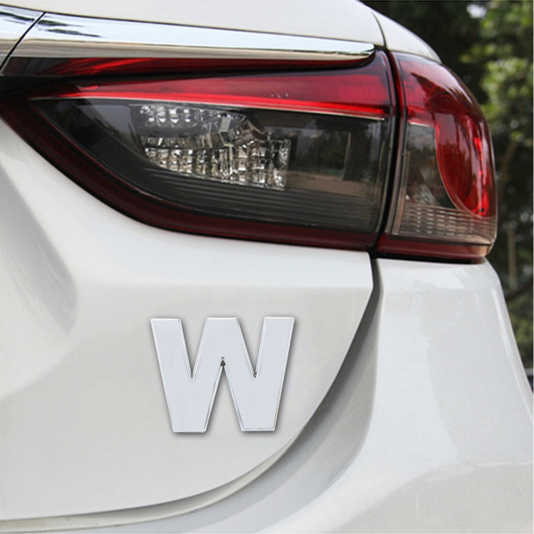 Car Vehicle Badge Emblem 3D English Letter Self-adhesive Sticker Decal, Size: 4.5*4.5*0.5cm, Q, G, R, H, S, I, T, A, J, U, Y, K, V, Z, L, W, B, M, X, C, N, D, O, E, P, F