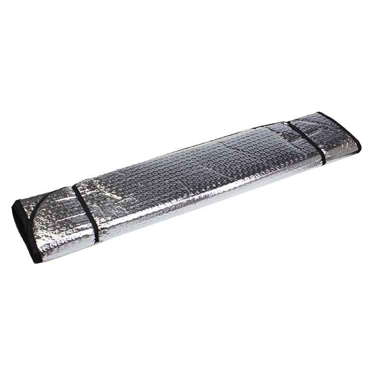 Silver Aluminum Foil Sun Shade Car Windshield Visor Cover Block Front Window Sunshade UV Protect, Size: 130 x 60cm