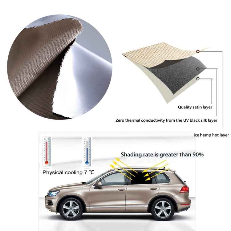Car Curtain Sunscreen Insulation Window Sunshade Cover Auto Accessories, Size: about 52*68cm