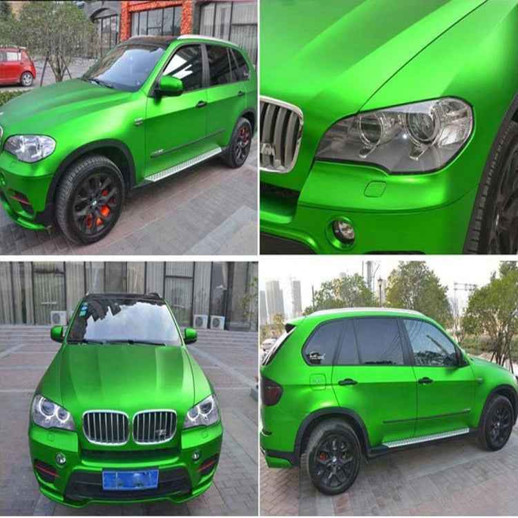 1.52 * 0.5m Waterproof PVC Wire Drawing Brushed Chrome Vinyl Wrap Car Sticker Automobile Ice Film Stickers Car Styling Matte Brushed Car Wrap Vinyl Film