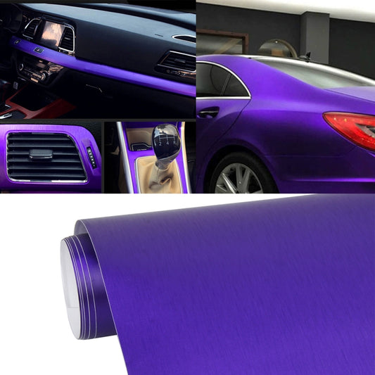 1.52 * 0.5m Waterproof PVC Wire Drawing Brushed Chrome Vinyl Wrap Car Sticker Automobile Ice Film Stickers Car Styling Matte Brushed Car Wrap Vinyl Film, CMS3354, CMS3354D, CMS3354E, CMS3354G, CMS3354J, CMS3354M, CMS3354R, CMS3354S, CMS3354TB, CMS3354TT