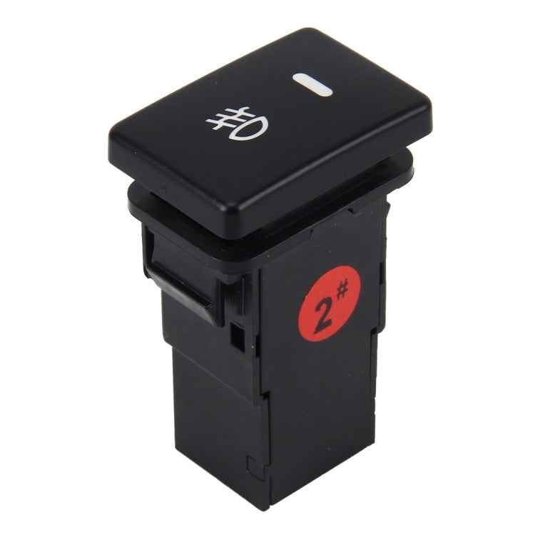 Car Fog Light Lamp Indicator 5 PIN On and Off Button Switch Control 4 Cable Auto Car Fog Light 5 Pin Switch On-Off Button Switch for Toyota, Small Size: 5*2.2*1.7cm