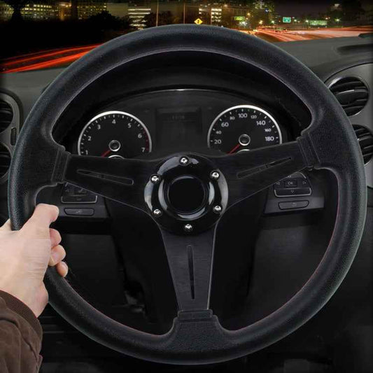 35cm PU Racing Sport Hand Wheel Car Modified Steering Wheel