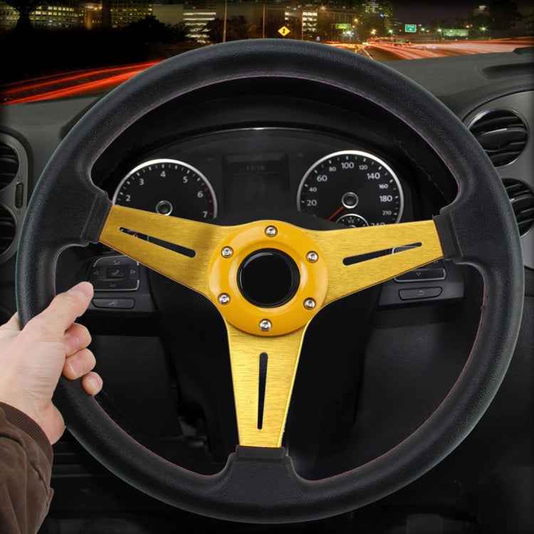 35cm PU Racing Sport Hand Wheel Car Modified Steering Wheel