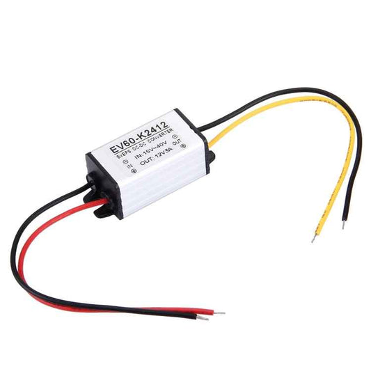 EV60-K2412 DC 15-40V to 12V 5A 36W Car Power Adapter DC-DC Converter Step Down Module