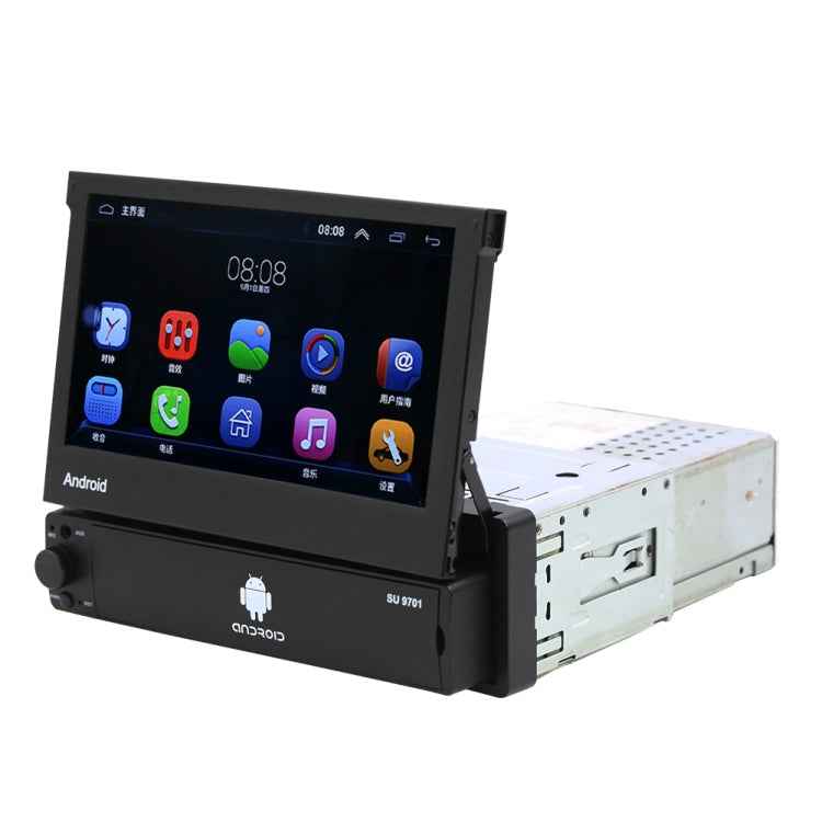SU 9701 1GB+32GB 7 inch HD Foldable Universal Car Android Radio Receiver MP5 Player, Support FM & Bluetooth & TF Card & GPS & Phone Link & WiFi
