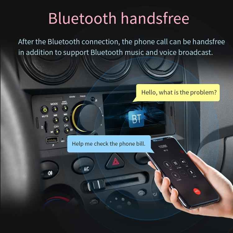 7805 4.1 inch Universal Car Radio Receiver MP5 Player, Support FM & Bluetooth & TF Card with Remote Control