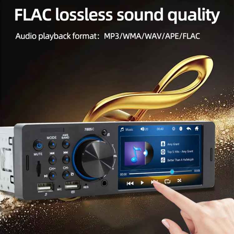 SWM-7805C 4.1 inch Touch Screen Universal Car Radio Receiver MP5 Player, Support FM & Bluetooth & TF Card with Remote Control