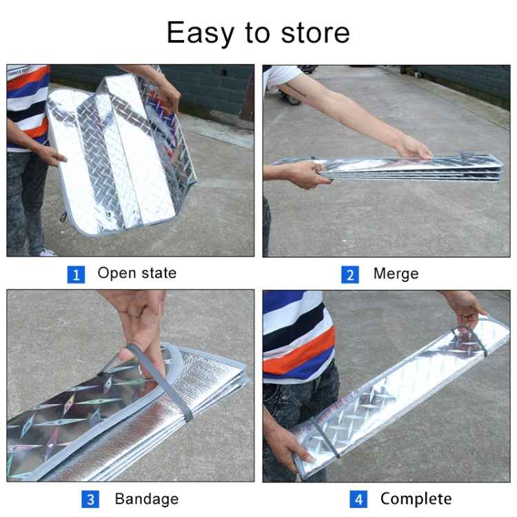 Sun Shade Hatchback Car Windshield Visor Cover Block Front Window Sunshade UV Protect, Size: 130 x 60cm