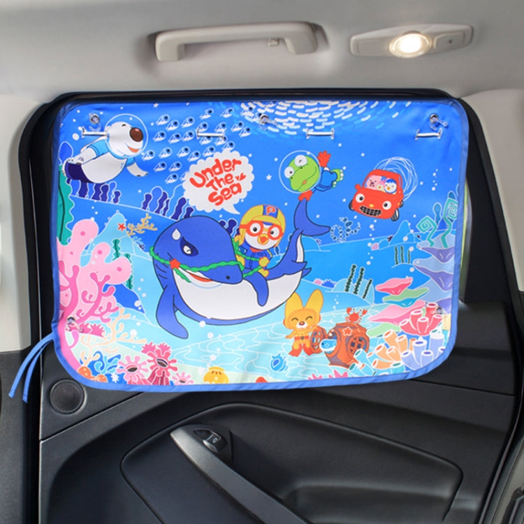 Car Large Rear Window Sunscreen Insulation Window Sunshade Cover, Size: 70*50cm, Zoo, Three Little eagles, Pink Elephant, Little Fox, Underwater World, Deer, Good Friend, Bear, Yellow Penguin, Happy Elephant, Happy Forest, Spectacle Bear, Snow Bear    ...