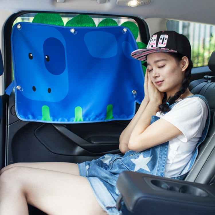 Car Large Rear Window Sunscreen Insulation Window Sunshade Cover, Size: 70*50cm, Three Pony, Zoo, Three Little eagles, Pink Elephant, Little Fox, Underwater World, Deer, Good Friend, Bear, Yellow Penguin, Happy Elephant, Happy Forest, Spectacle Bear   ...