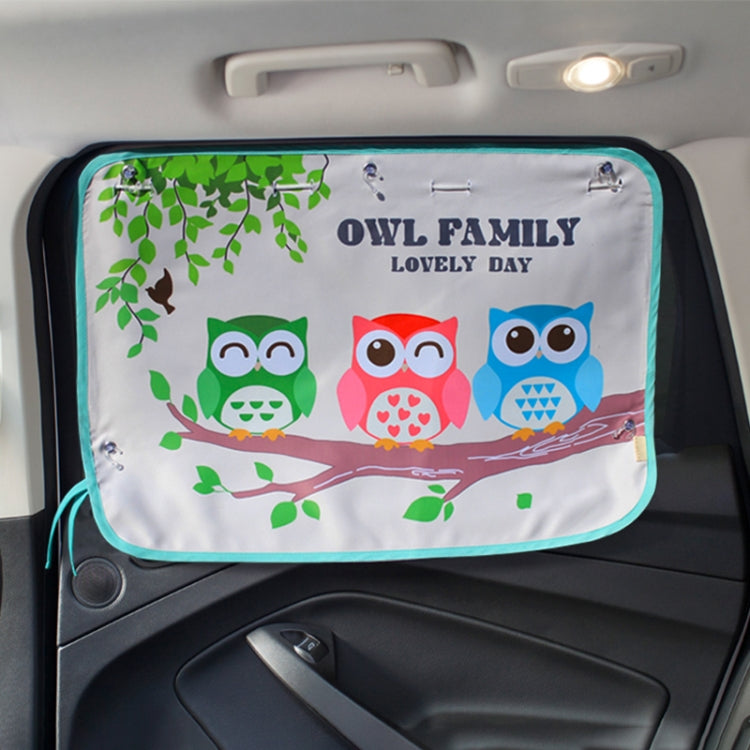 Car Large Rear Window Sunscreen Insulation Window Sunshade Cover, Size: 70*50cm, A Pony, Giant Panda, Green Dinosaur, Animal World, Three Pony, Zoo, Three Little eagles, Pink Elephant, Little Fox, Underwater World, Deer, Good Friend, Bear, Yellow Pengu...