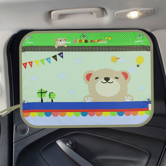 Car Large Rear Window Sunscreen Insulation Window Sunshade Cover, Size: 70*50cm, Bear, Yellow Penguin, Happy Elephant, Happy Forest, Spectacle Bear, Snow Bear, Happy Rabbit, Picnic, A Pony, Giant Panda, Green Dinosaur, Animal World, Three Pony, Zoo    ...