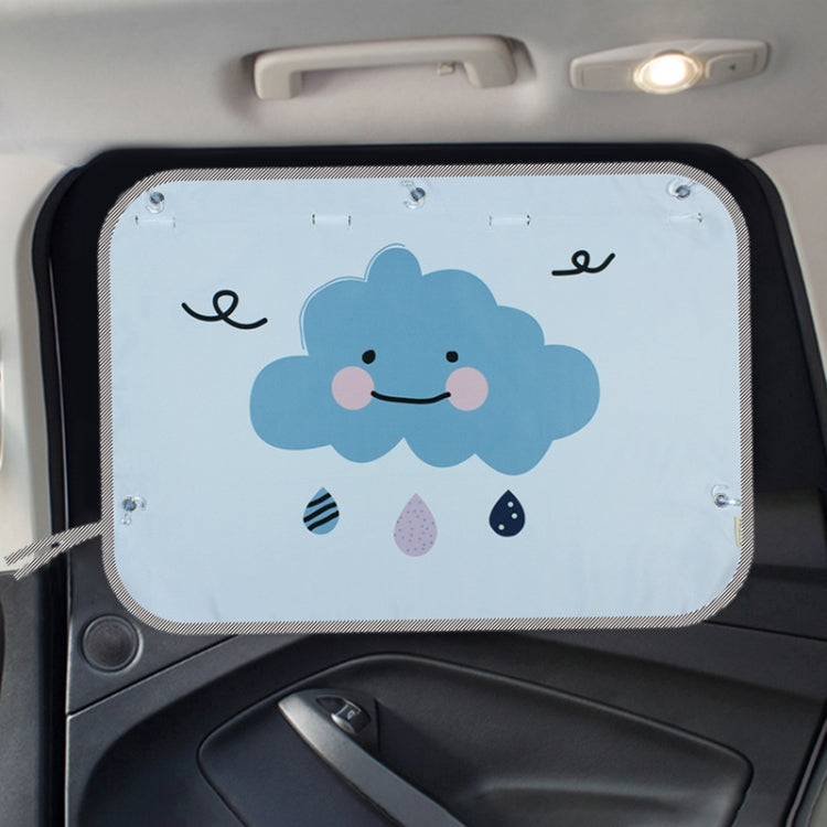 Car Large Rear Window Sunscreen Insulation Window Sunshade Cover, Size: 70*50cm, Rocket, Little Pirate, Small Cloud, Camping, Happy Time, Pink Bus, Happy School Bus, Magic World, Moon Baby, Waterpark, House, Mustache