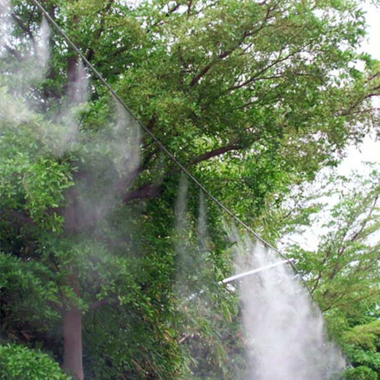 Outdoor Lawn Garden PE Mist Watering Line Misting Cooling System with 6 x Mist Nozzles, Length: 6m