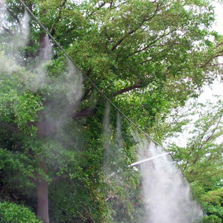 Outdoor Lawn Garden PE Hose Mist Watering Line Misting Cooling System with 21 x Mist Nozzles, Length: 15m