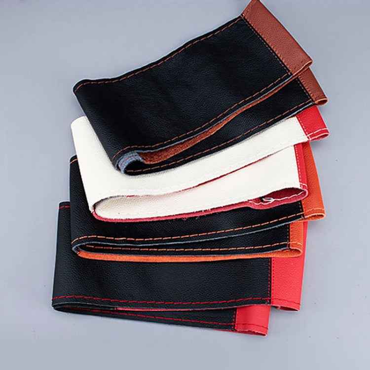 Car Universal Genuine Leather Hand-stitched Steering Wheel Cover