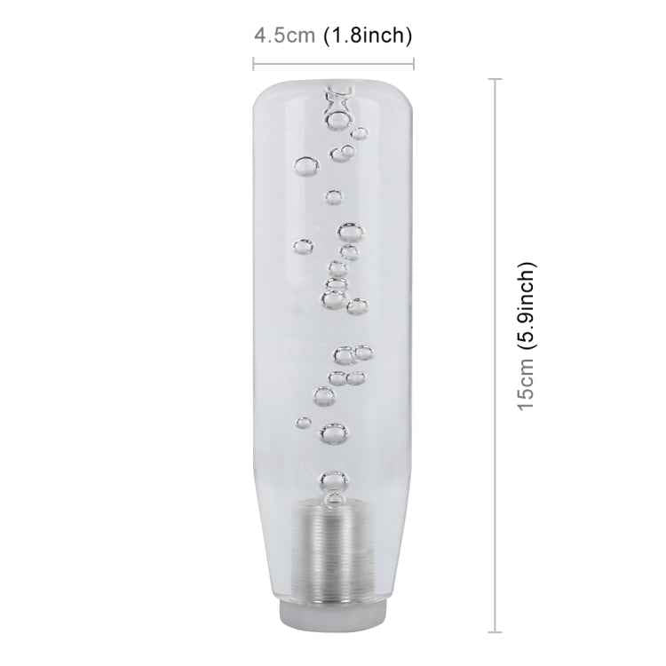 Universal Car Truck Transparent Bubble Colors LED Light Shift Knob Gear Lever Shifter, Length: 15cm