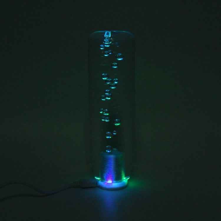 Universal Car Truck Transparent Bubble Colors LED Light Shift Knob Gear Lever Shifter, Length: 15cm