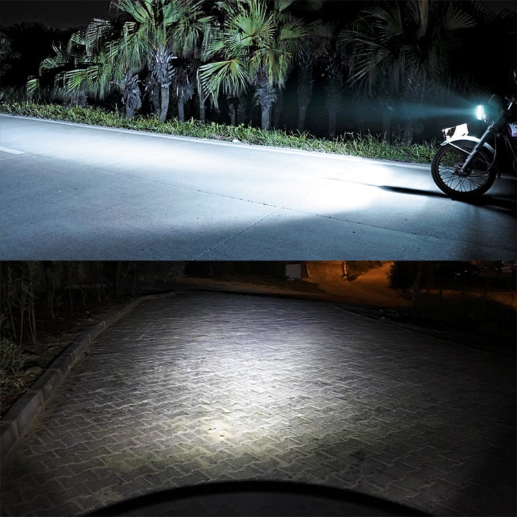 H6/BA20D 1000LM 72W 6000K White Light 2-LED 3570 Bulbs Motorcycle Headlights, DC 12-24V