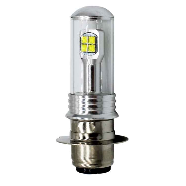 Motorcycle Headlights 750LM 6000K White H6M/P15D 40W 8-LED Bulbs, DC 12-24V