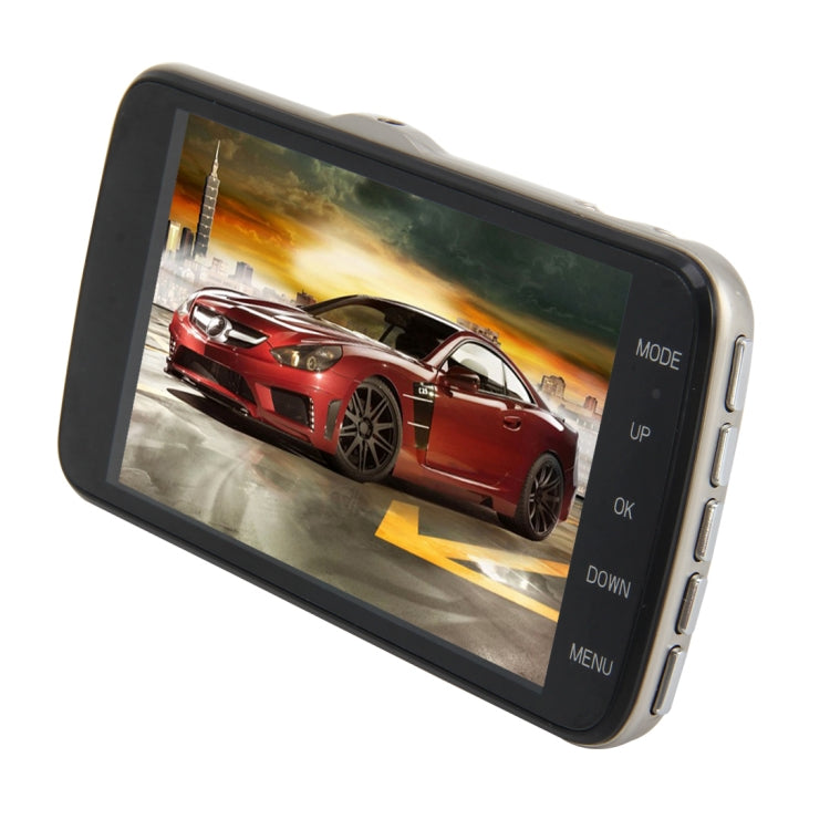 4 inch HD Video Recording HD Display Car Recorder with Separate F2.0 Camera, 12MP 170 Degrees Wide-angle/ Rear View Loop Recording/ G-Sensor Recording/ WDR Full HD/ Front Camera 1080P/ Rear Camera 720P/ Support 32G TF Card