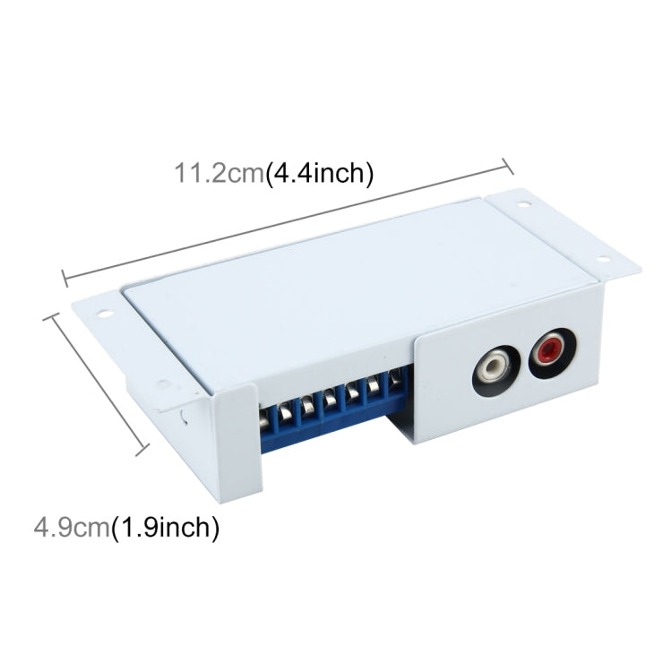 Car Audio Speaker Level Converter High VF Rotates Low VF Auto Car High to Low Impedance Converter Adapter Speaker to RCA Line