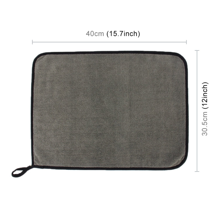 40 x 30.5cm Microfiber Absorbent Cleaning Drying Clean Cloth Washing Car Care Wash Towel, 40 x30.5cm
