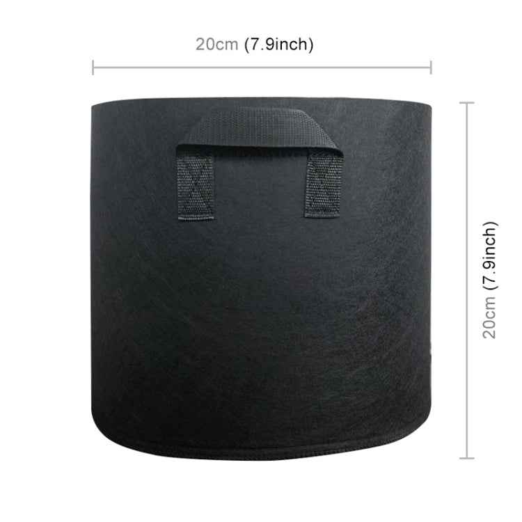 2 Gallon Planting Grow Bag Thickened Non-woven Aeration Fabric Pot Container with Handle