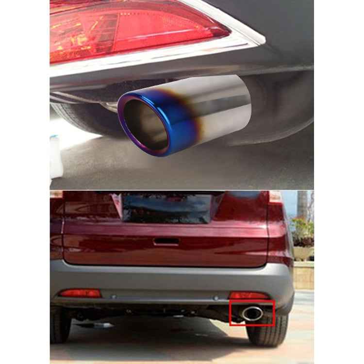 2 PCS Car Styling Stainless Steel Exhaust Tail Muffler Tip Pipe for VW Volkswagen 1.8T/2T Swept Volume, Audi A1/A3/A4L/Q3/Q5