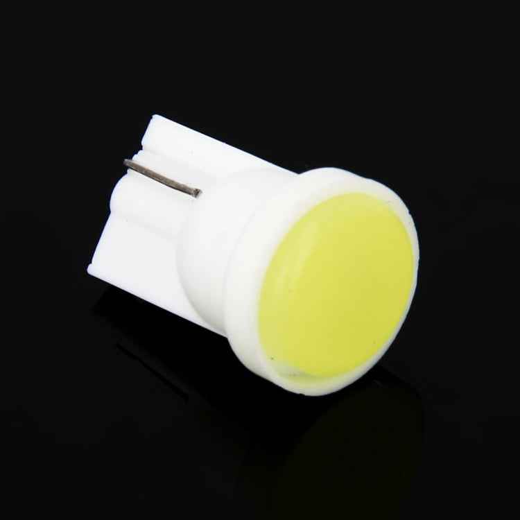 10 PCS T10/W5W/194/501/168 0.4W 20LM 6500K COB Bulbs Car Reading Lamp Clearance Light, DC 12V